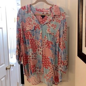 Talbots Womens Blouse 3X